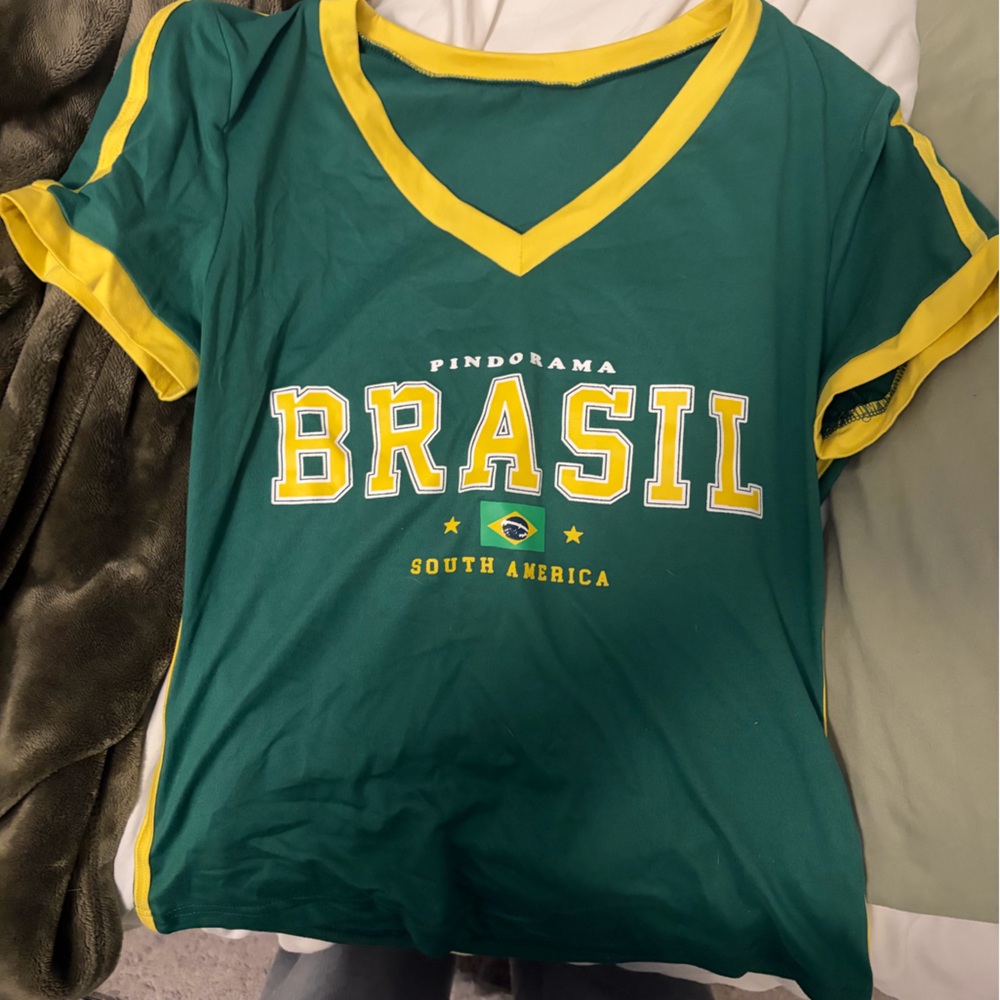 Green and Yellow Brazil Tank Top
